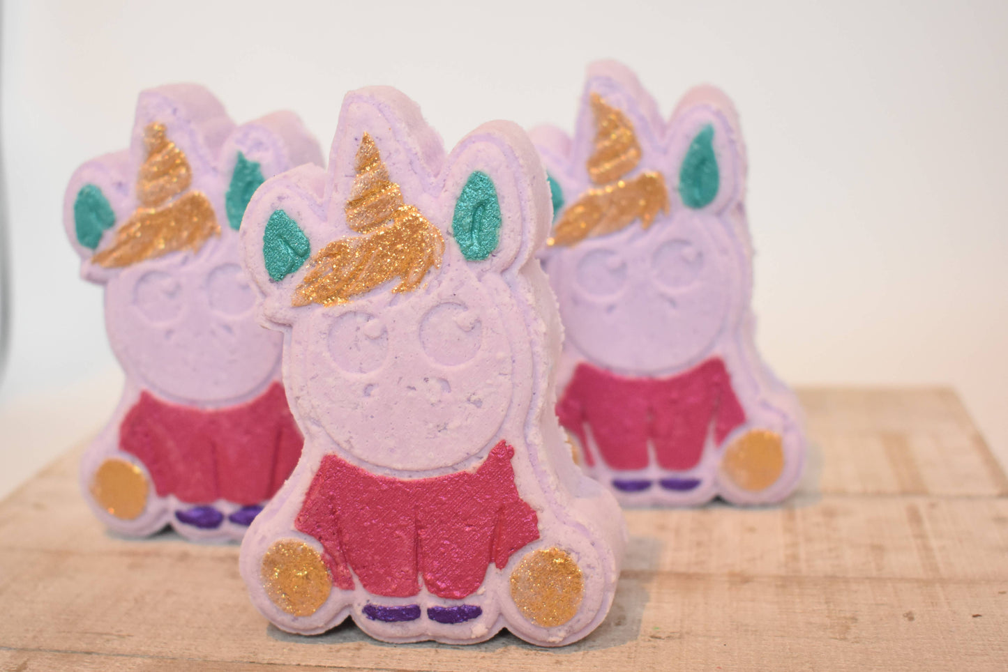 Unicorn Bath Bomb with surprise coin inside