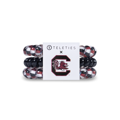 TELETIES - Spiral Hair Coil | Small | Univ. of South Carolina Hair Ties