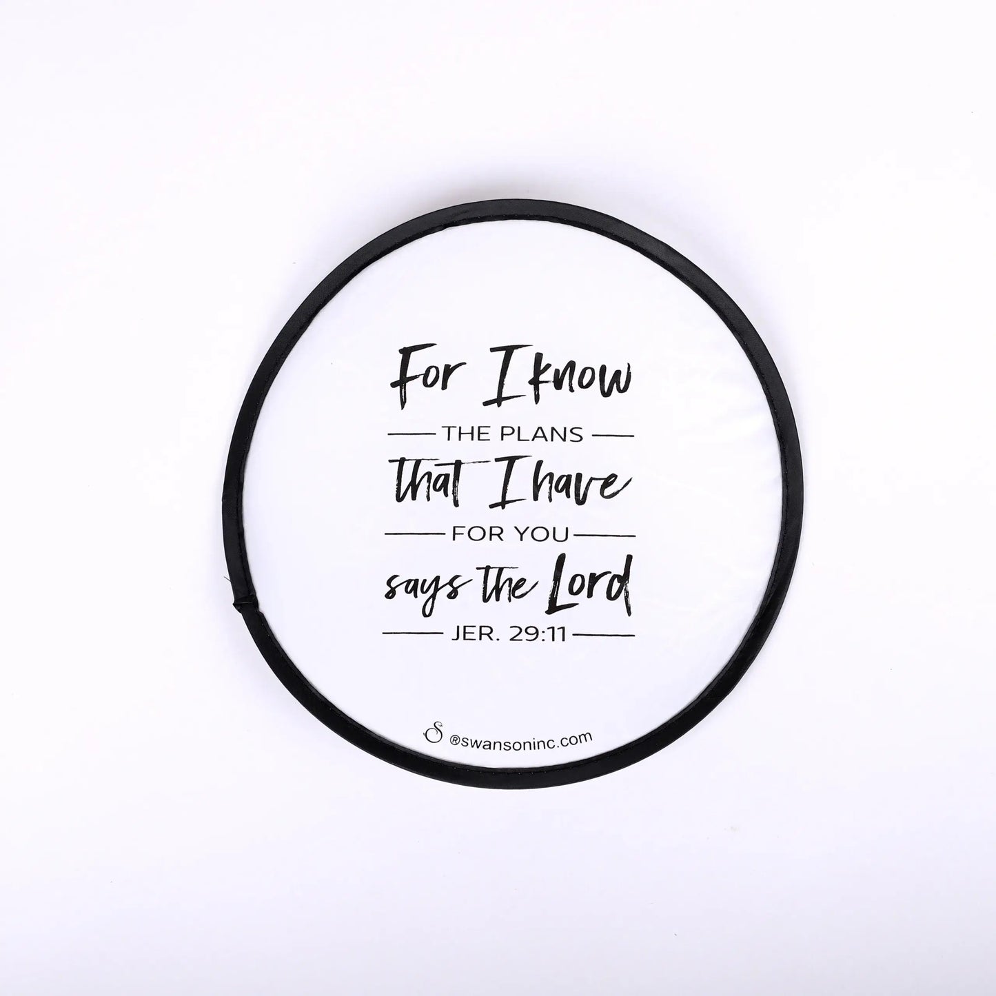 Swanson Christian Products - Foldable Hand Fan - Jer. 29:11 - Pack of 6