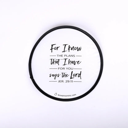 Swanson Christian Products - Foldable Hand Fan - Jer. 29:11 - Pack of 6