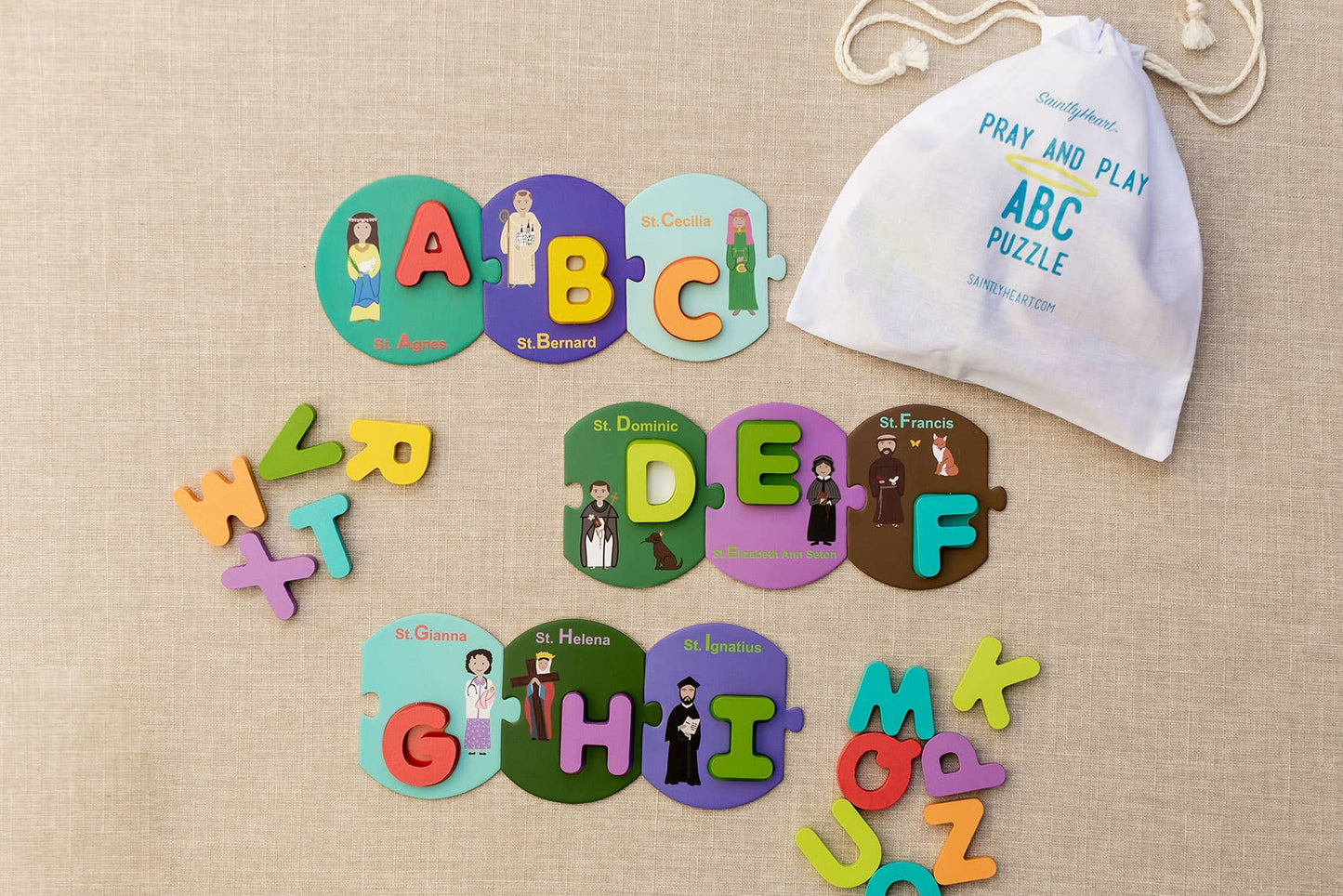 Saintly Heart LLC - Pray and Play ABC Puzzle