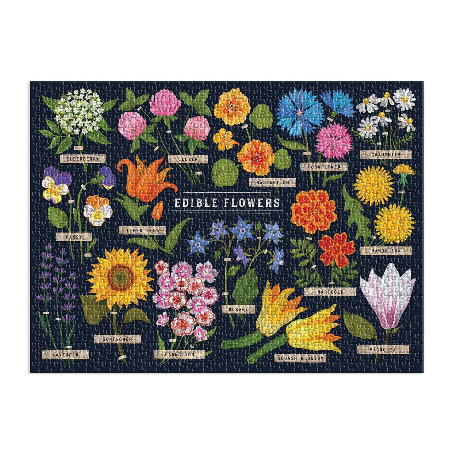 Chronicle Books - Edible Flowers 1000 Piece Puzzle