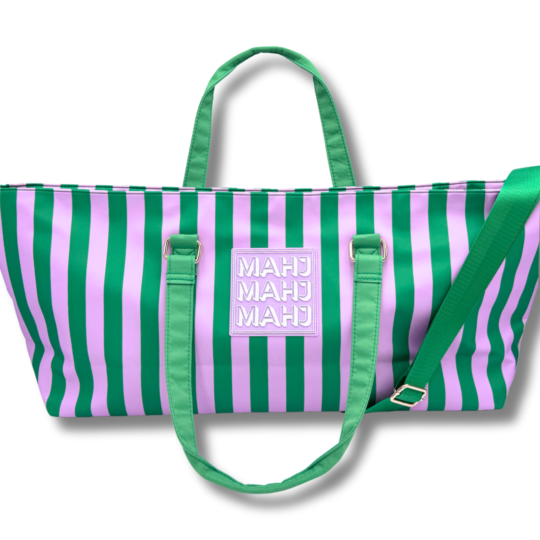 My Fair Mahjong - MAHJONG TOTE BAG  |  Wide with Zipper Closure