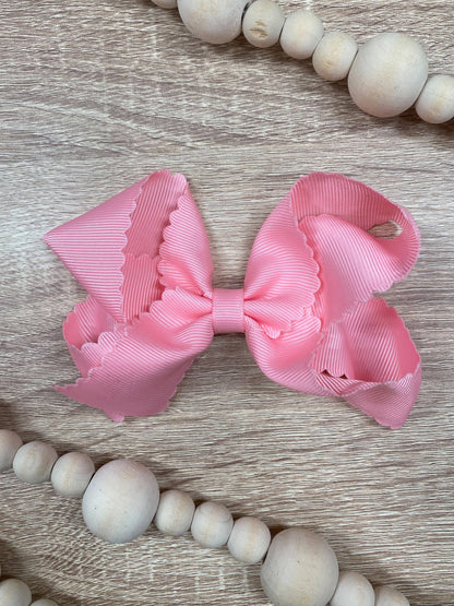 The Hair Bow Company - Classic Scalloped Bows - Alligator Clip - 4.5"