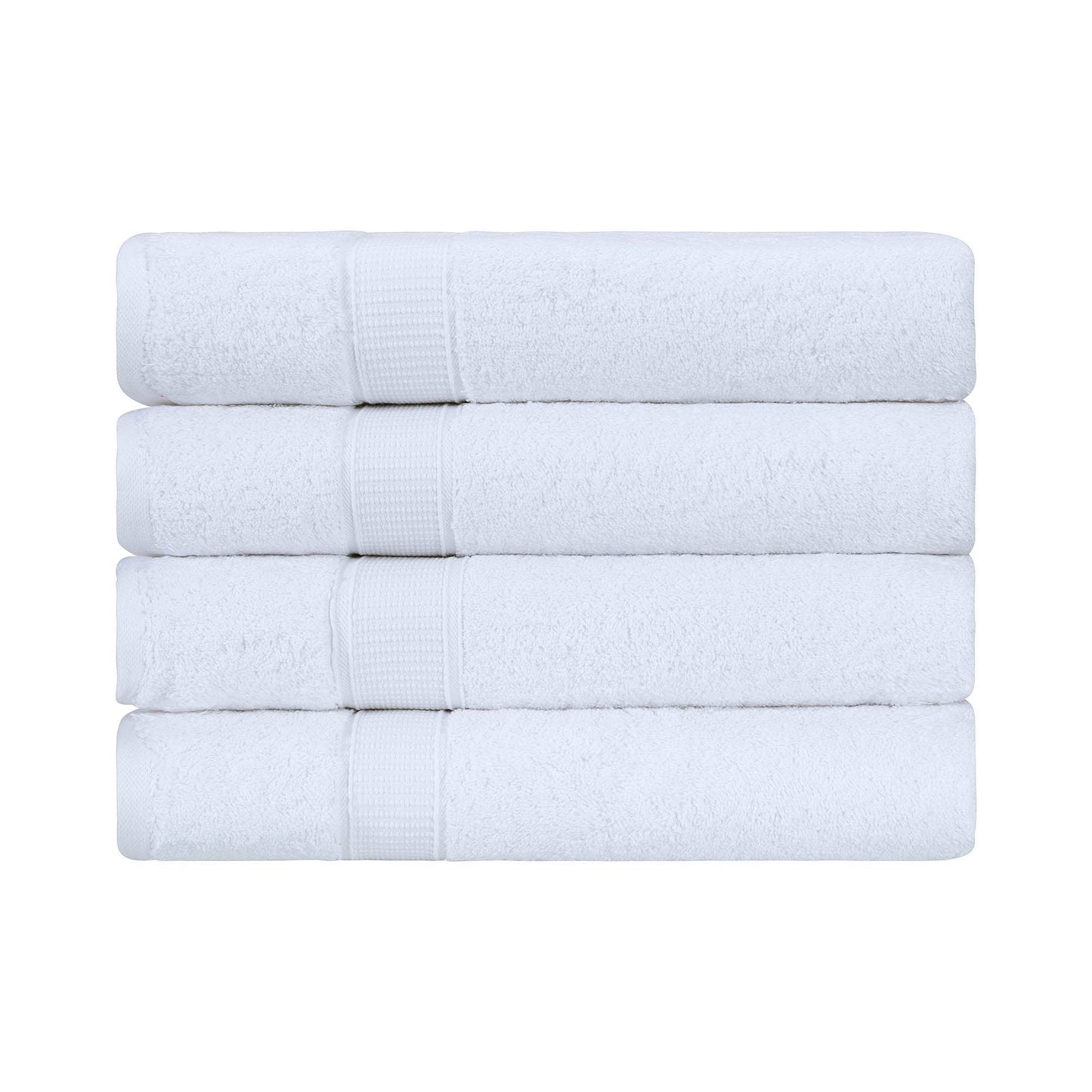 La Hammam - Hotel White Bath Towel Turkish Genuine Cotton - 23" x 46"