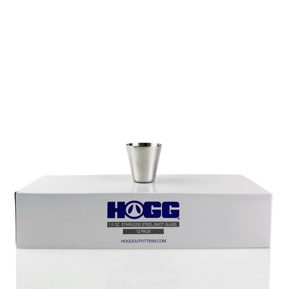 Hogg Outfitters - 1.5oz STAINLESS STEEL SHOT GLASS (12 UNITS)