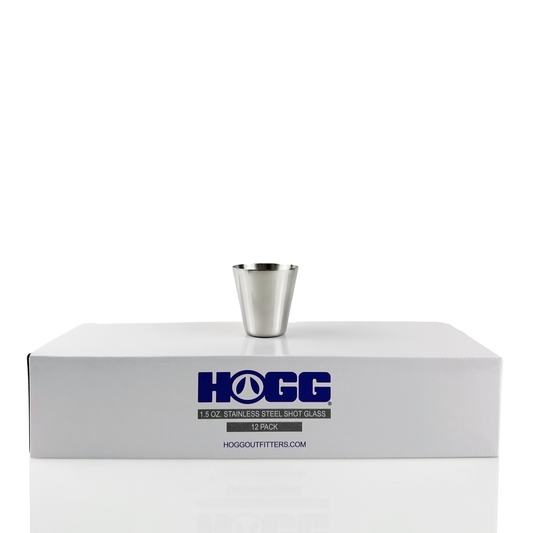 Hogg Outfitters - 1.5oz STAINLESS STEEL SHOT GLASS (12 UNITS)