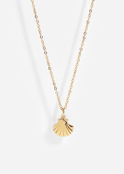 WJW - 18K Gold PVD Stainless Steel Clam Shell Charm
