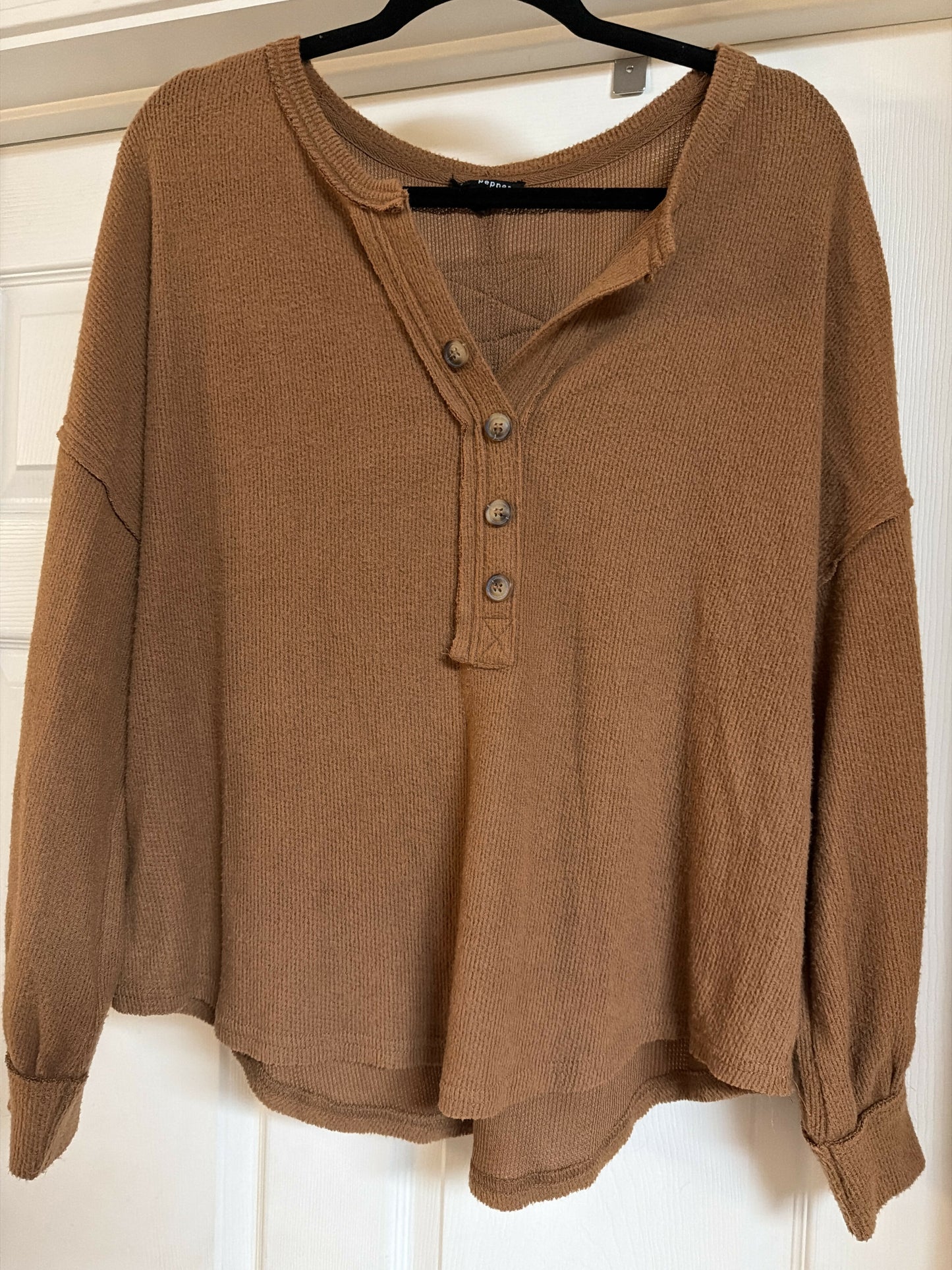Long sleeve brown size Large