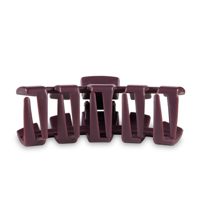 TELETIES - Classic Hair Clip | Large | Burgundy Bliss