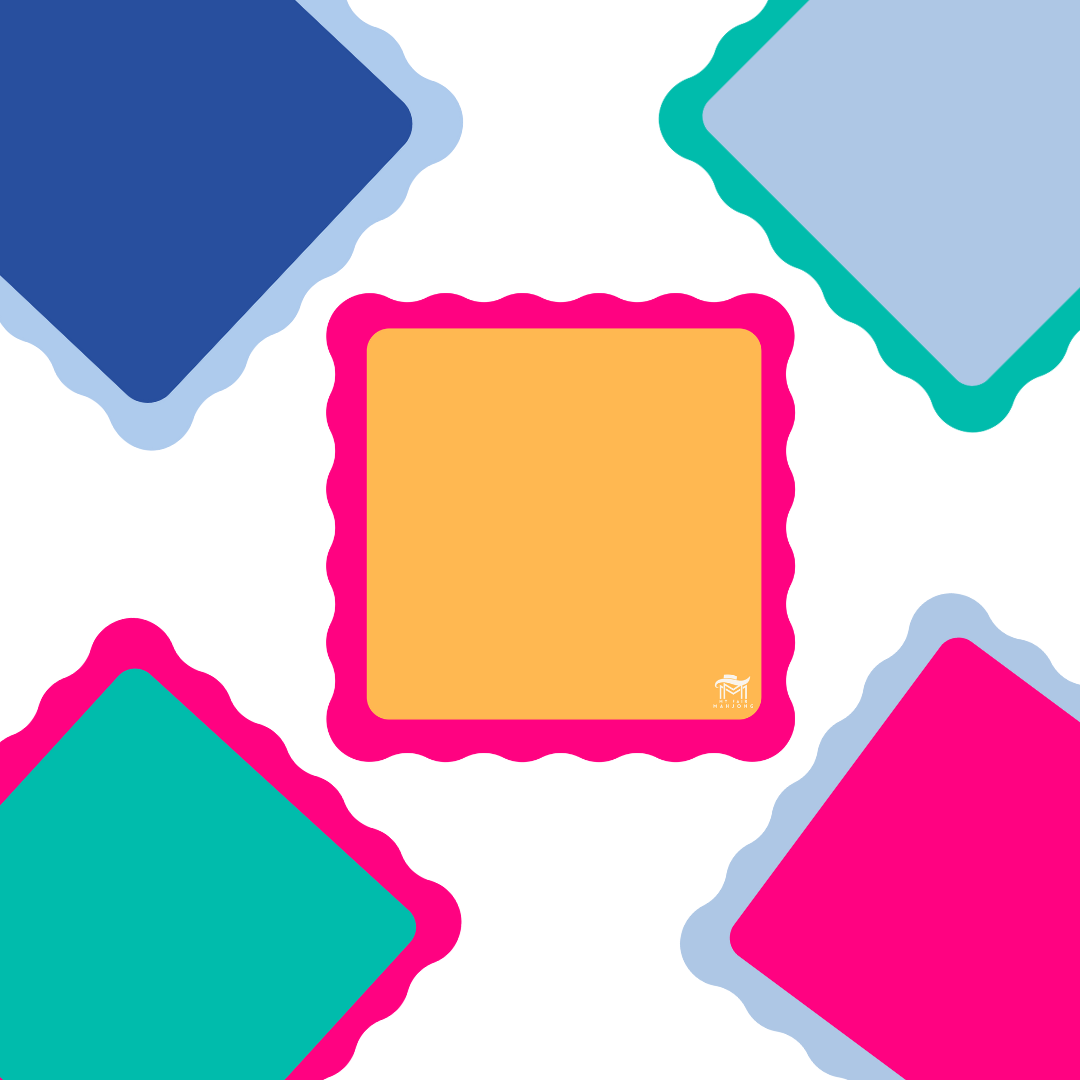 My Fair Mahjong - MINI MAHJONG MAT  |  Color Wave  |  21" x 21"