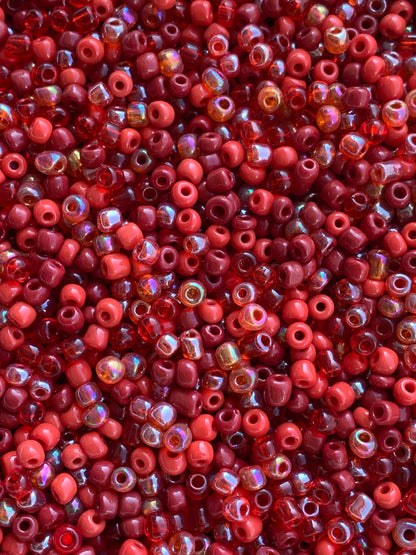 MaddieMayShop - 6/0 Seed Beads Mix,  Glass Beads/450 Grams