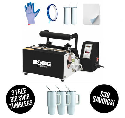 Hogg Outfitters - HOLIDAY Heat Press Bundle + 3 FREE 40oz Big Swig Tumblers