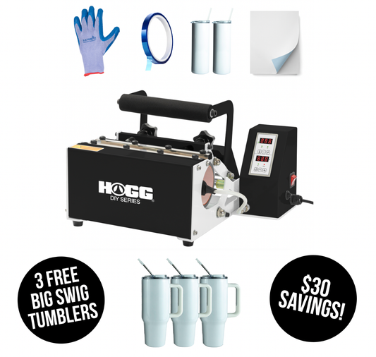 Hogg Outfitters - HOLIDAY Heat Press Bundle + 3 FREE 40oz Big Swig Tumblers