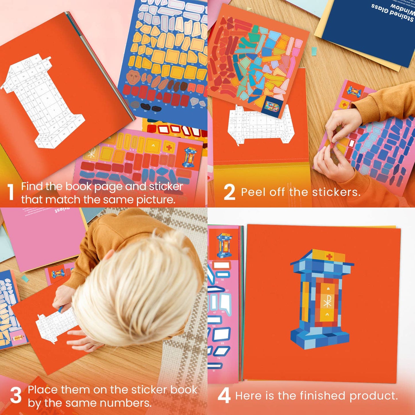 Catholic Family Crate® - Pray by Sticker: Mass Sticker Book