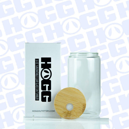 Hogg Outfitters - 16oz SUBLIMATION CLEAR GLASS CAN TUMBLER
