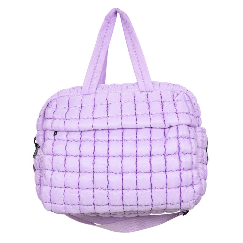 Katydid - Light Purple Weekend Duffel w/ Pass-Thru Slip