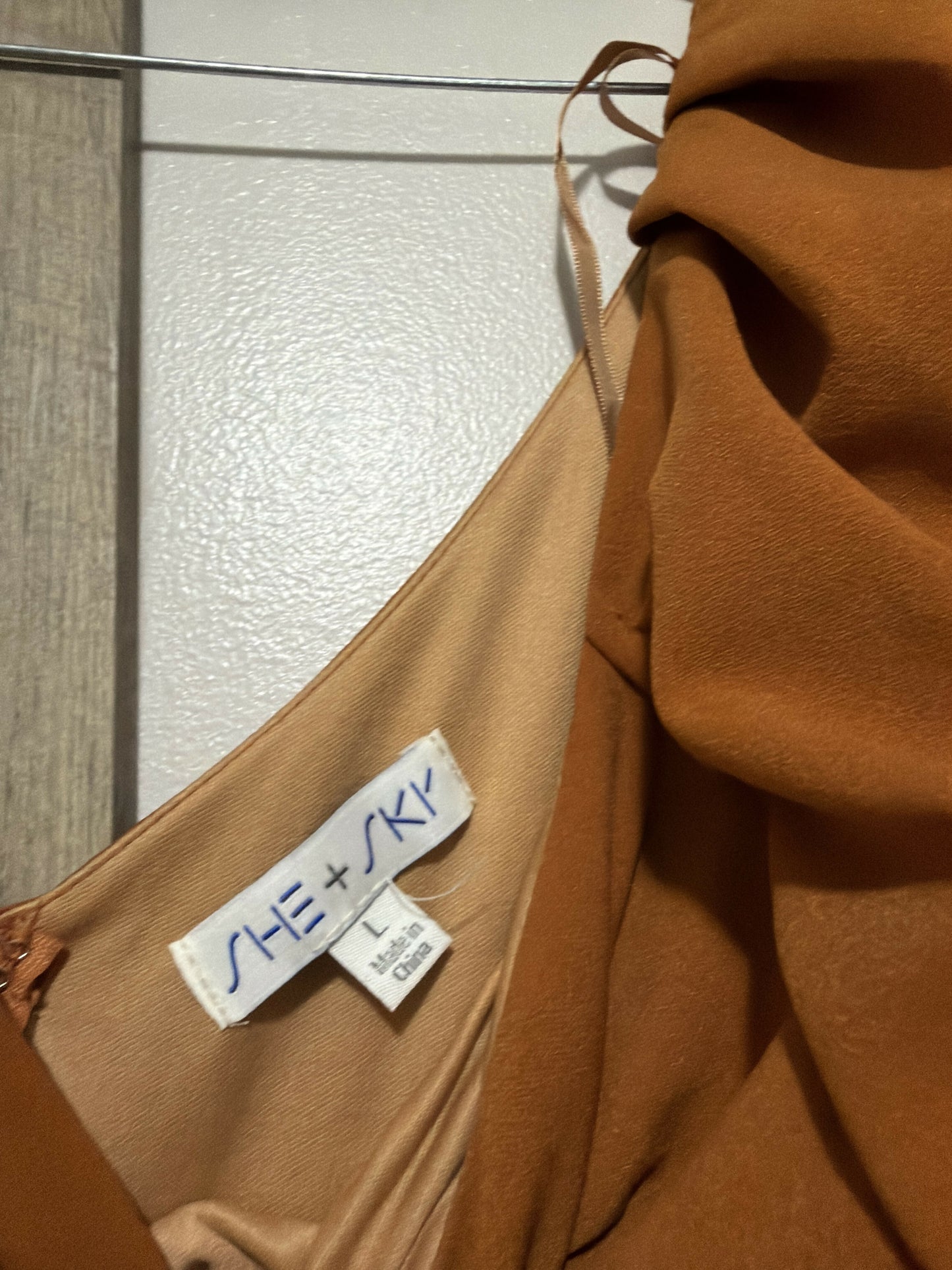 brown dress- size large