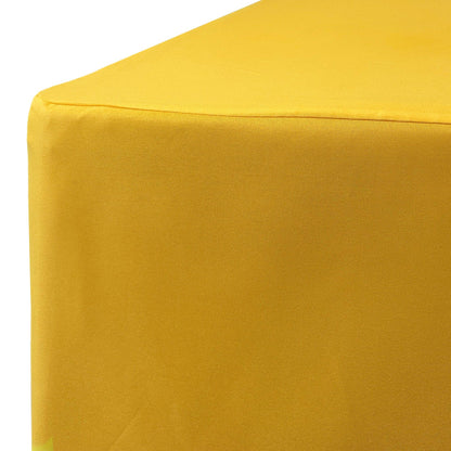YOUR CHAIR COVERS - 8 ft. Polyester Fitted Tablecloth Rectangular Gold