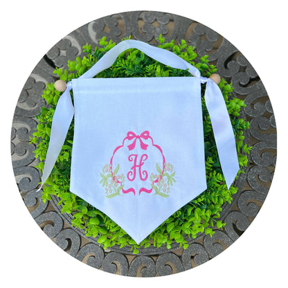 THE ROYALTY COLLECTION - Linen Blend Banner with Hanging Set