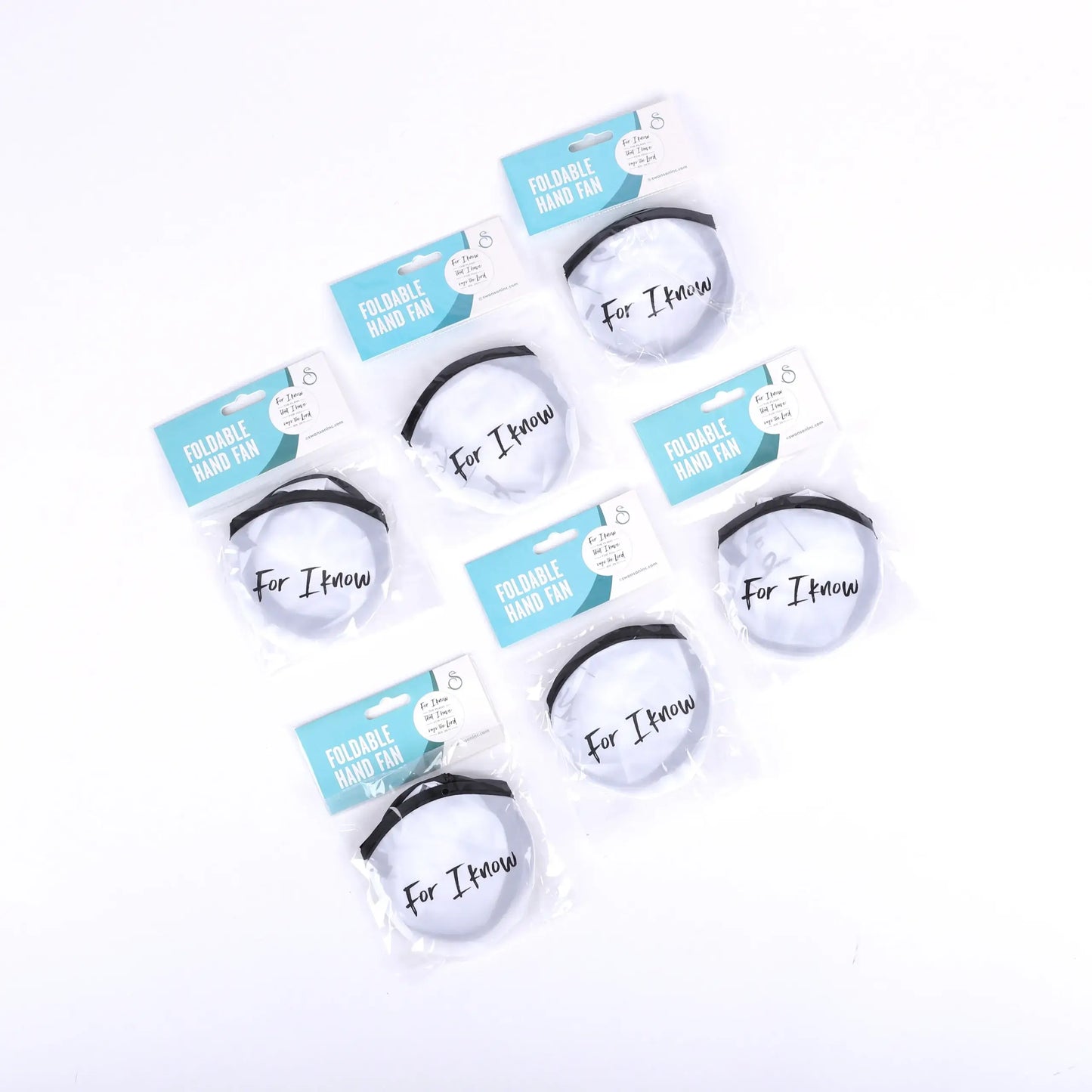Swanson Christian Products - Foldable Hand Fan - Jer. 29:11 - Pack of 6