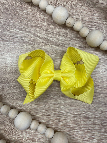 The Hair Bow Company - Classic Scalloped Bows - Alligator Clip - 4.5"