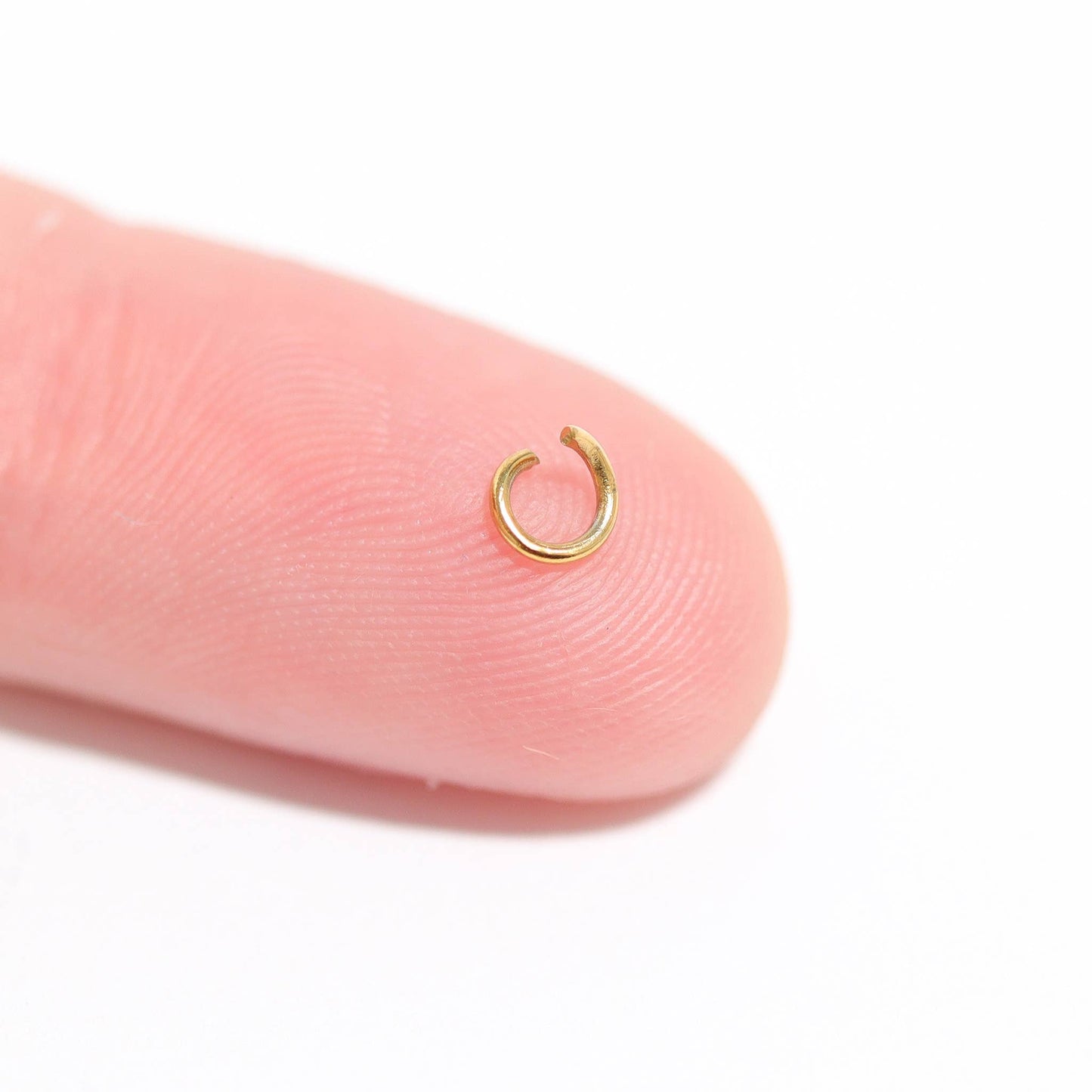 WJW - 100 Pack 18K Gold PVD Coated Jump Ring Connectors
