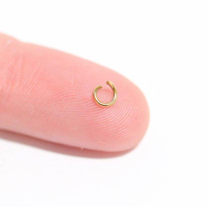 WJW - 100 Pack 18K Gold PVD Coated Jump Ring Connectors