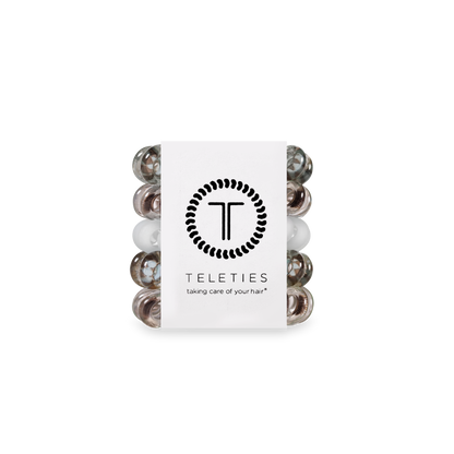 TELETIES - Spiral Hair Coils | Tiny | Truly Taupe Hair Ties