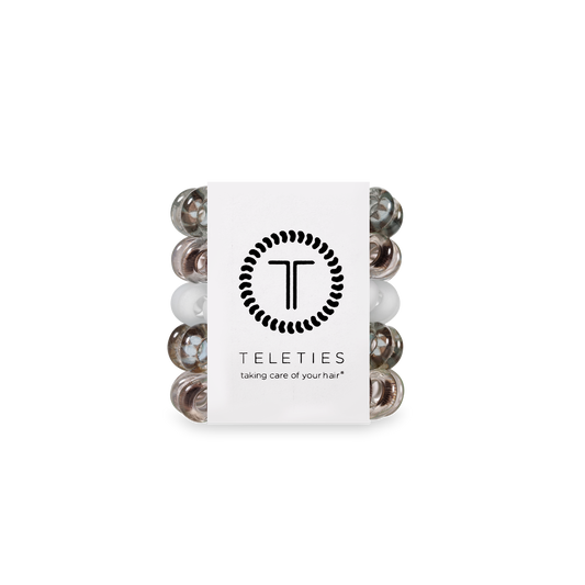 TELETIES - Spiral Hair Coils | Tiny | Truly Taupe Hair Ties