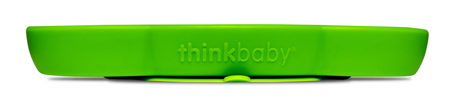 Think - Suction Plate Green Elephant