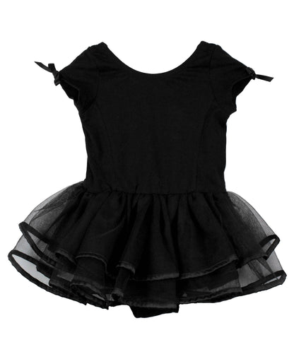 RuffleButts + RuggedButts - Girls Black Ballet Tutu Dance Leotard