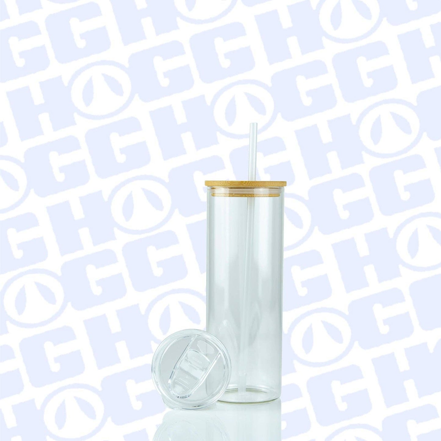 Hogg Outfitters - 20oz SUBLIMATION CLEAR GLASS SKINNY DUO TUMBLER