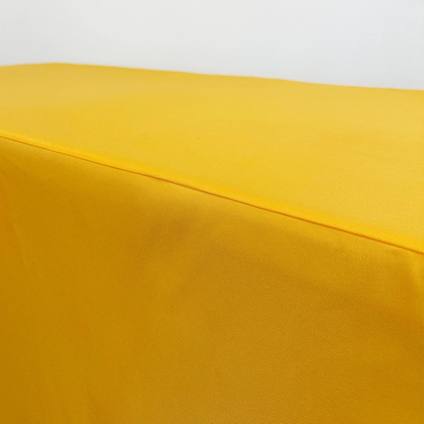 YOUR CHAIR COVERS - 8 ft. Polyester Fitted Tablecloth Rectangular Gold