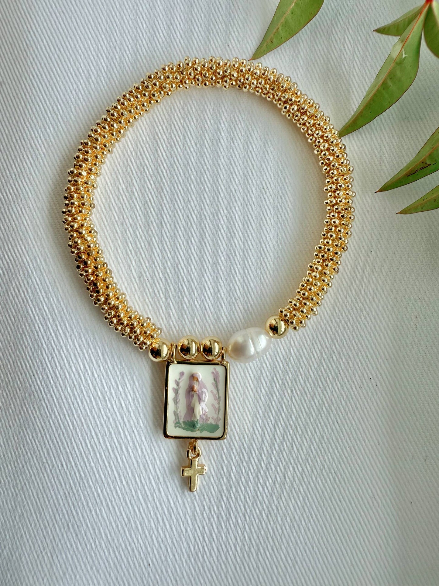 Harleigh Leonards Designs - Our Lady in Lavender Bracelet