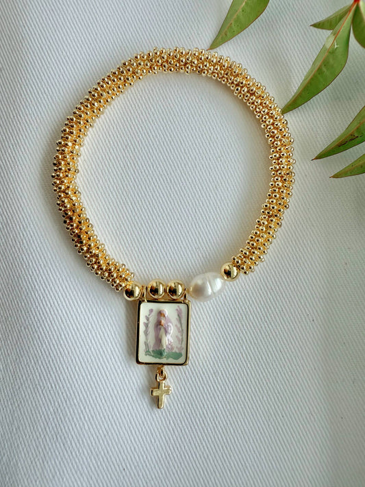 Harleigh Leonards Designs - Our Lady in Lavender Bracelet