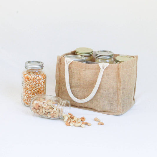 Simple Ecology - Reusable Jar Carrier w/ 6 Adjustable Pockets- Simple Ecology