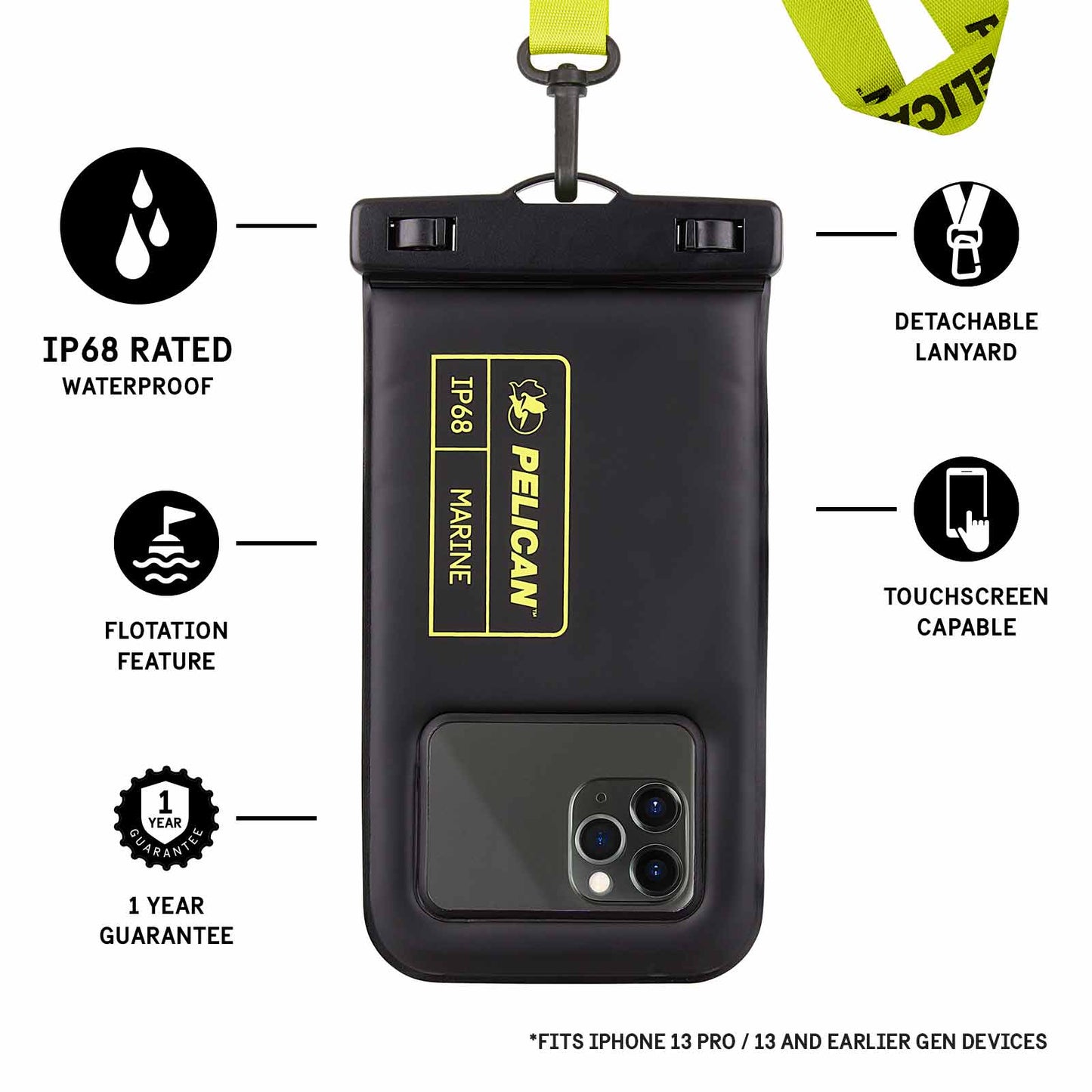 Case-Mate - Pelican Marine Waterproof Floating Pouch - Phone Pouch