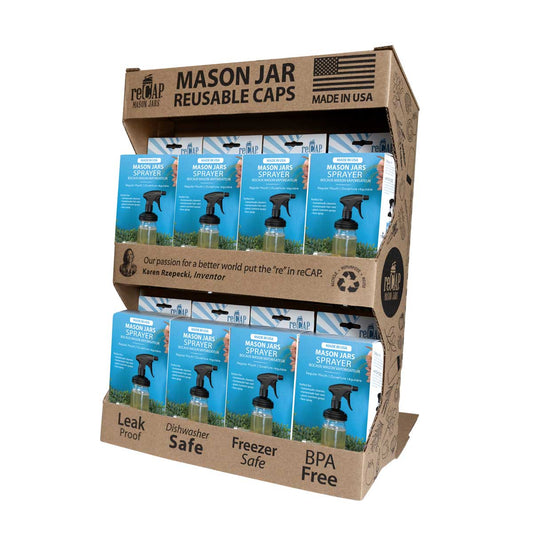 ReCAP® Mason Jar Sprayer Lid, Regular Mouth | Case of 16