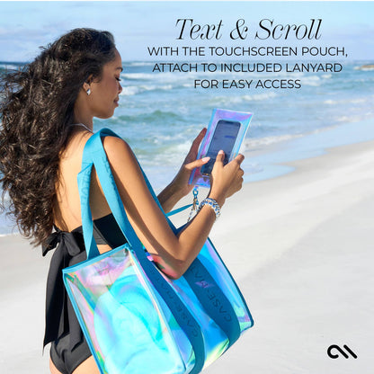 Case-Mate - Case-Mate Soap Bubble Beach Tote Shoulder Bag - Emerald Blue