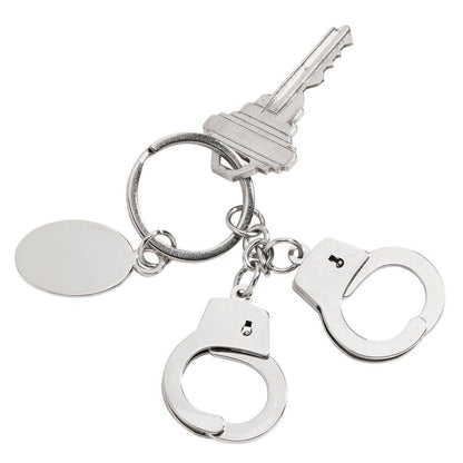 Creative Gifts International Inc. - Handcuff Keychain With Engraving Tag