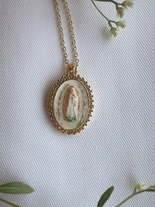 Harleigh Leonards Designs - Our Lady in Lavender Necklace