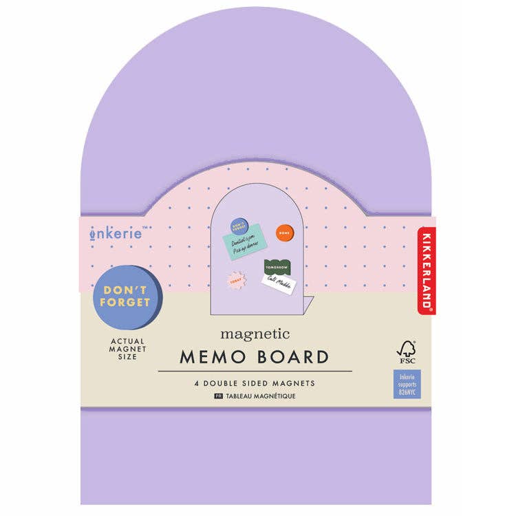 Kikkerland Design Inc - Inkerie Purple Magnetic Memo Board