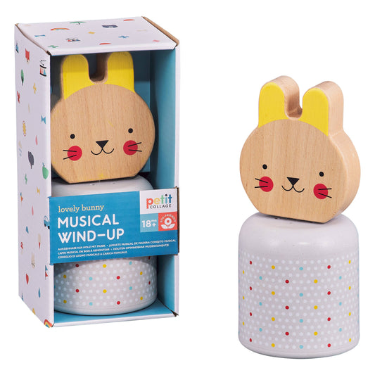 Chronicle Books - Wooden Wind-Up Musical Bunny