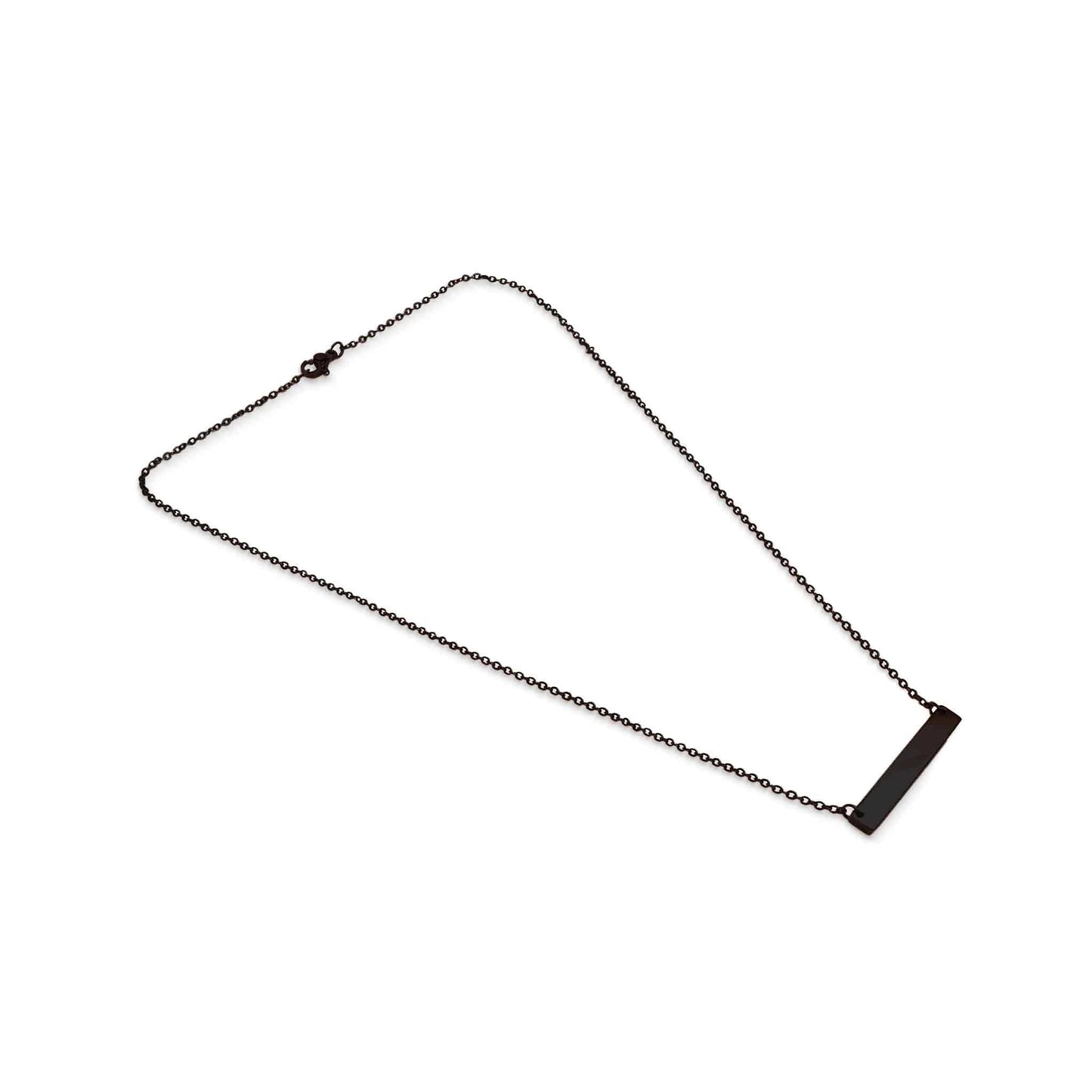 WJW - Polished Blank Stainless Steel Bar Necklace