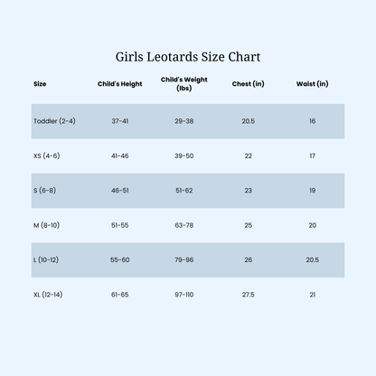 Dance Leotard with attached skirt- Leveret Pajamas