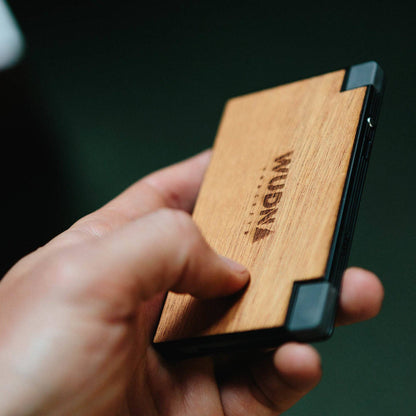 WUDN Handcrafted - Customizable Slim-Dual Wooden Power Bank