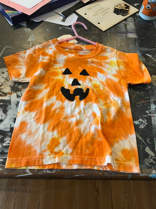 Tie Dye Jack-O-Lantern Tee
