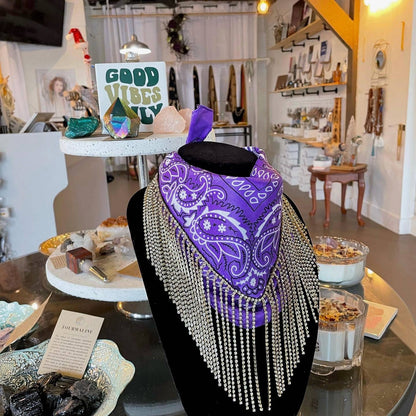Blingdana by KF Designs - Original Blingdana™ Crystal Fringe Bandana