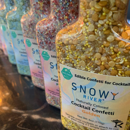 Snowy River Golden Cocktail Confetti (1x6oz Bottle)